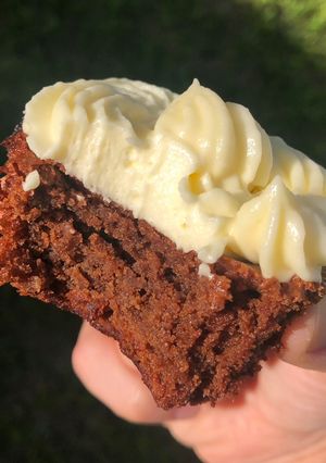 Una foto de Muffins súper húmedos de chocolate y naranja