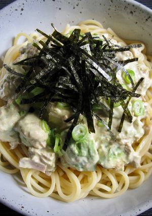 A picture of Tuna Avocado Spaghetti.
