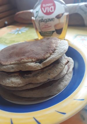 Une photo de Pancakes soufflés banane chocolat HEALTHY