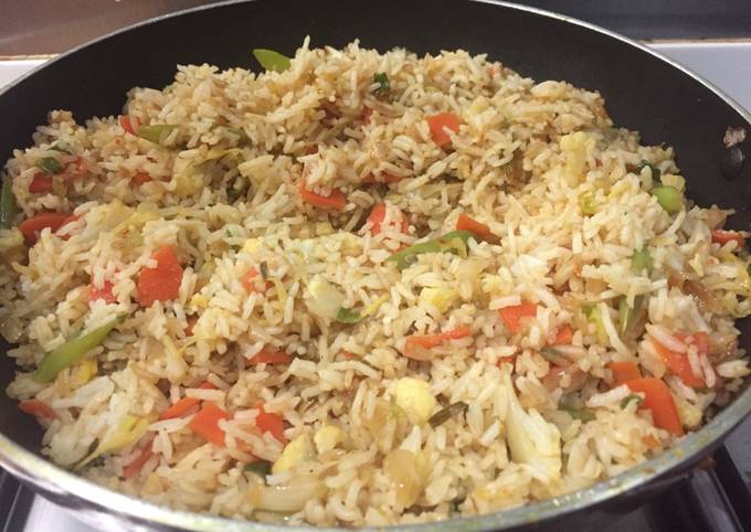 Simple Way to Prepare Quick Vegetable Fried Rice