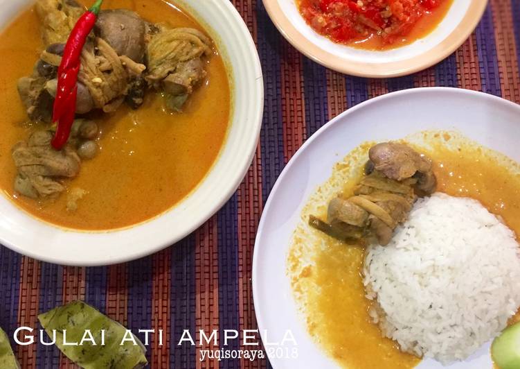 Resep Gulai Ati Ampela yang nikmat