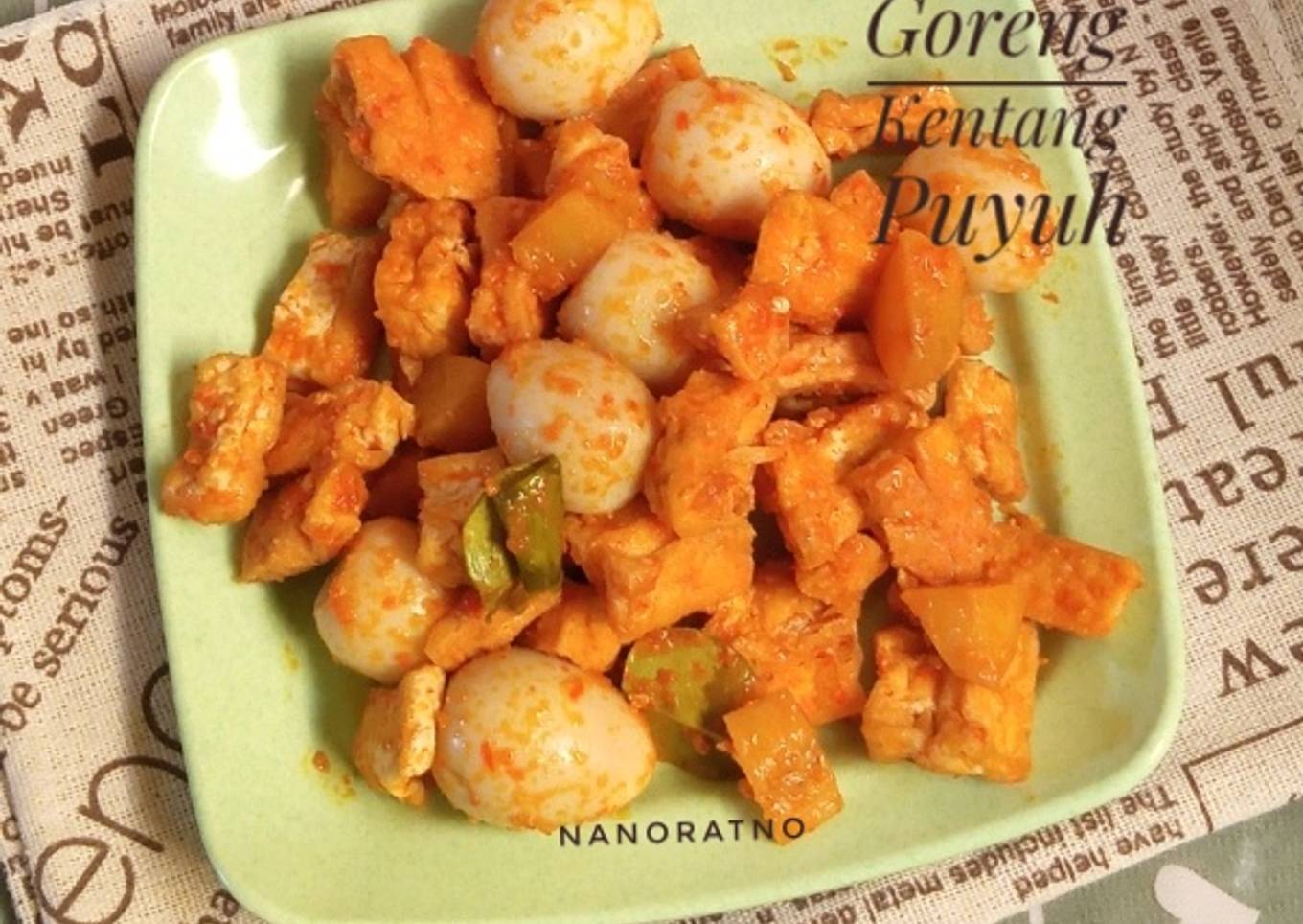Sambel Goreng Kentang Puyuh