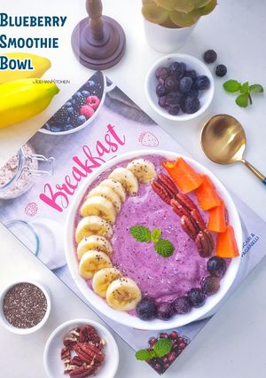Foto resep Blueberry Smoothie Bowl