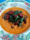 South Indian Red Coconut Chutney