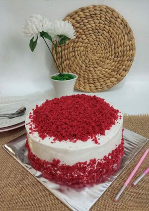 Foto resep Kue Tart Red Velvet Kukus