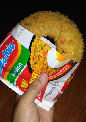 Foto resep Donat indomie goreng kekinian