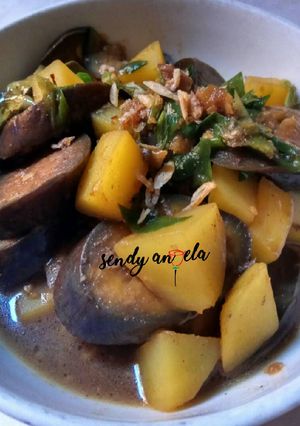 Foto resep Terong kentang bumbu kecap