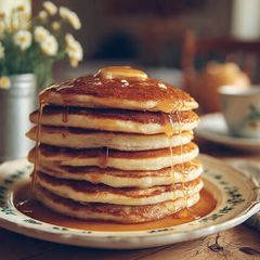 A picture of Pumpkin Spice Pancakes.