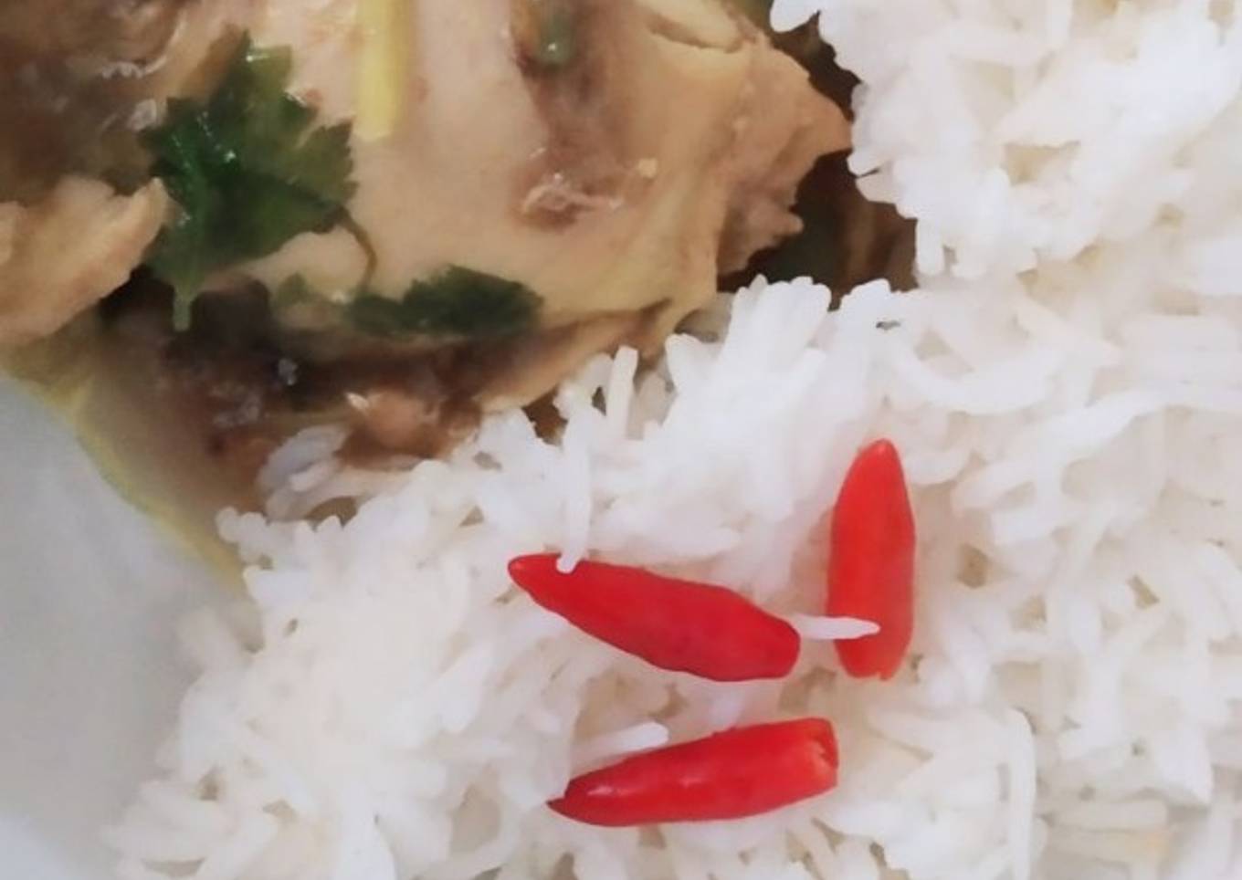 Sup ayam tanpa krim asam