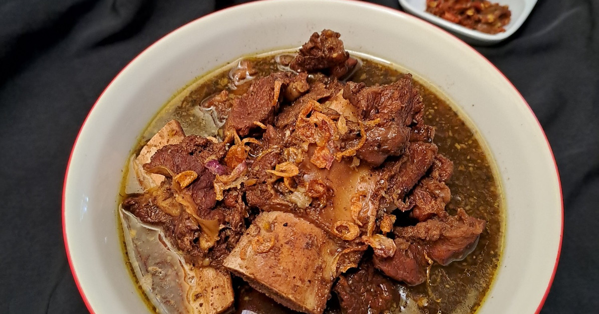 Resep Rawon Iga Dan Daging Sapi Mudah dan Praktis Dihidangkan