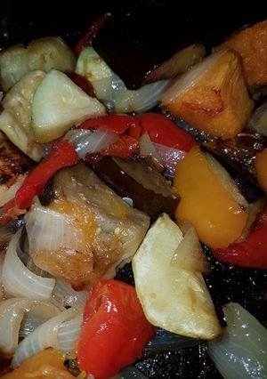 Una foto de Verduras al horno