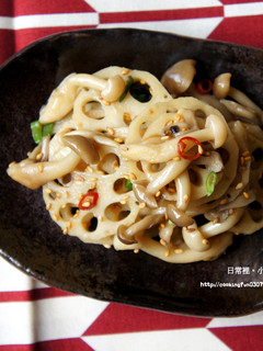 [菇菇巧思]蓮藕炒菇 的食譜成品照片
