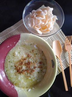 Foto resep Bubur instan kuah soto