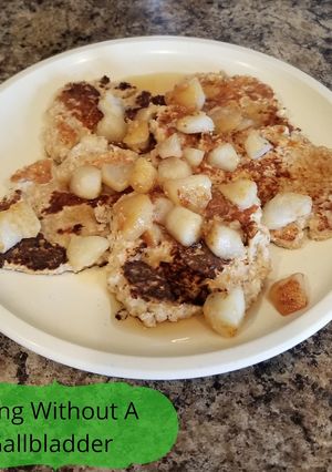 A picture of Banana Bread Oatmeal Pancakes.