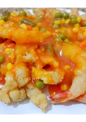 Foto resep Dori Mix Udang Saus Asam Manis Pedas
