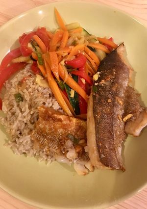 A picture of Miso and Ginger Glazed Whiting.