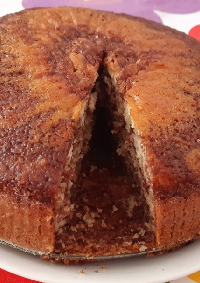 Una foto de Torta marmolada rápida y fácil