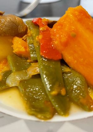 Φωτογραφία της συνταγής Μερακλίδικα φασολάκια με μανιτάρια και γλυκοπατάτα