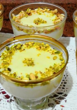 صورة لوصفة مهلبيه كريميه على الطريقه التركيه