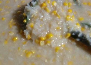 Fresh, Menyajikan Bubur ketan jagung Ala Warung