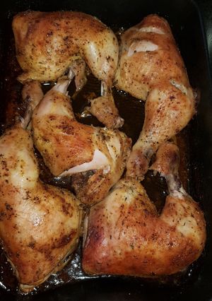 Fűszeres csirkecomb recept fotója