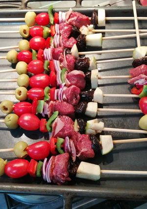 Una foto de Brochettes agridulces