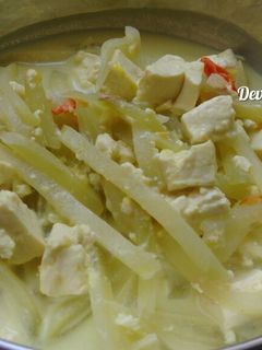 Foto resep Labu Siam dan Tahu Bumbu Kuning