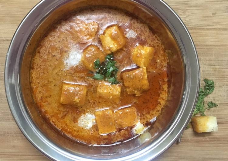 Easiest Way to Make Homemade Paneer Makhanwala