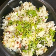 A picture of Atukulu with coconut and cucumber in south style.