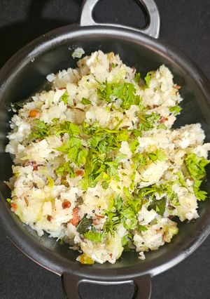 A picture of Atukulu with coconut and cucumber in south style.