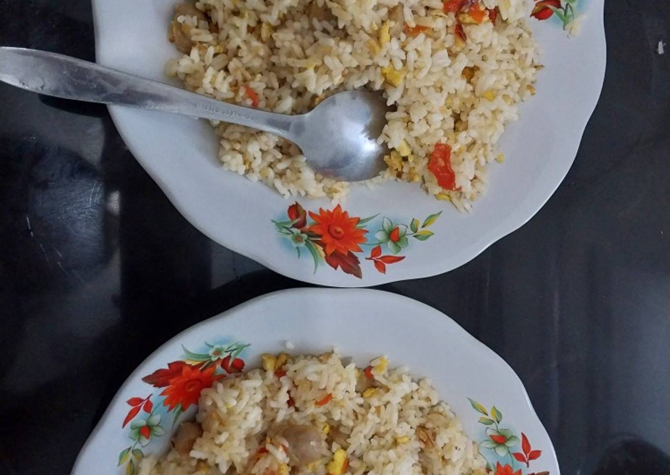 Menu Sarapan : Nasi goreng tanpa kecap