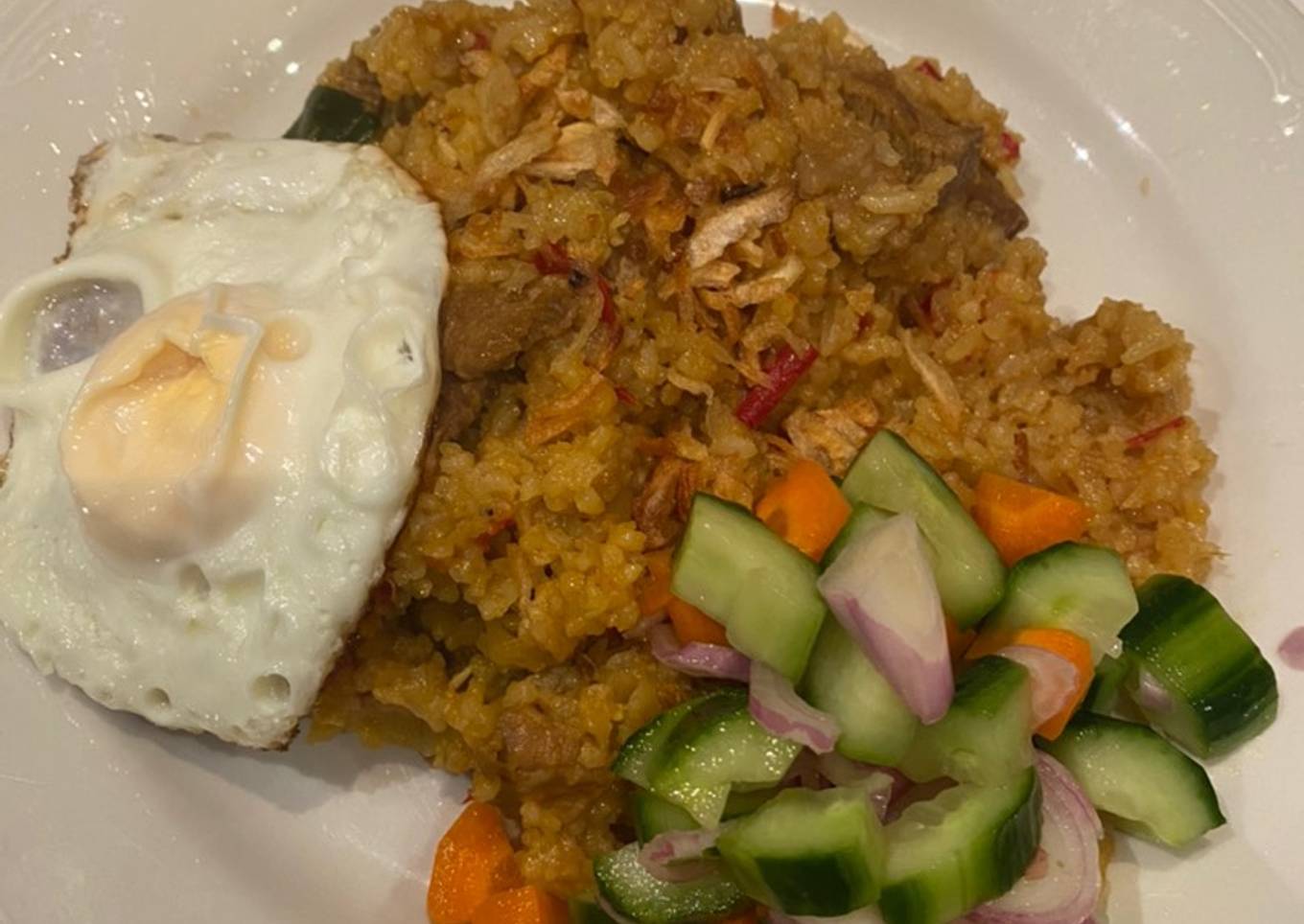 Nasi Goreng Sirih Kebon dengan Keju Kambing