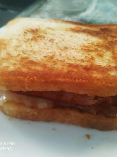 Una foto de Sándwich de bacon