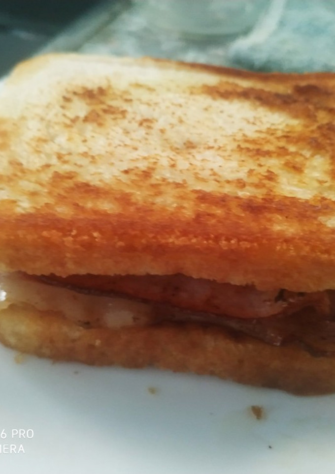 Una foto de Sándwich de bacon