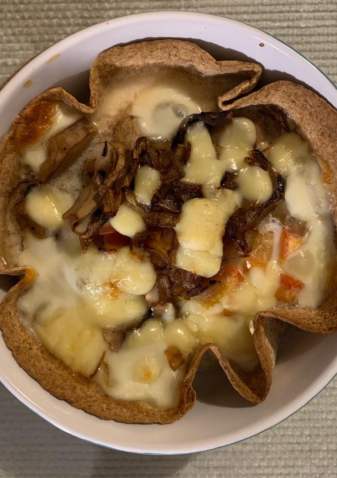 Una foto de Tortitas de trigo integrales rellenas