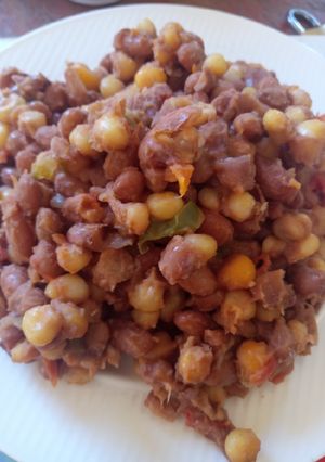 A picture of Fried Githeri.