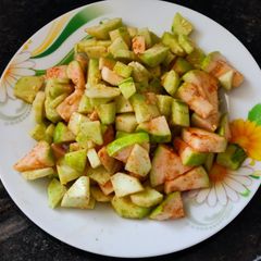 A picture of Guava cucumber salad.