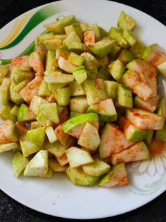 A picture of Guava cucumber salad.