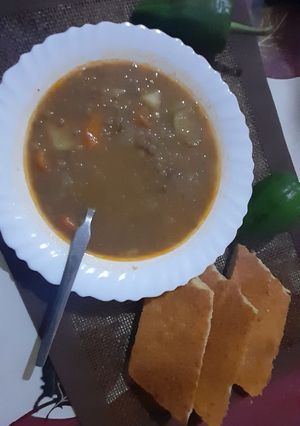 صورة لوصفة شوربة العدس