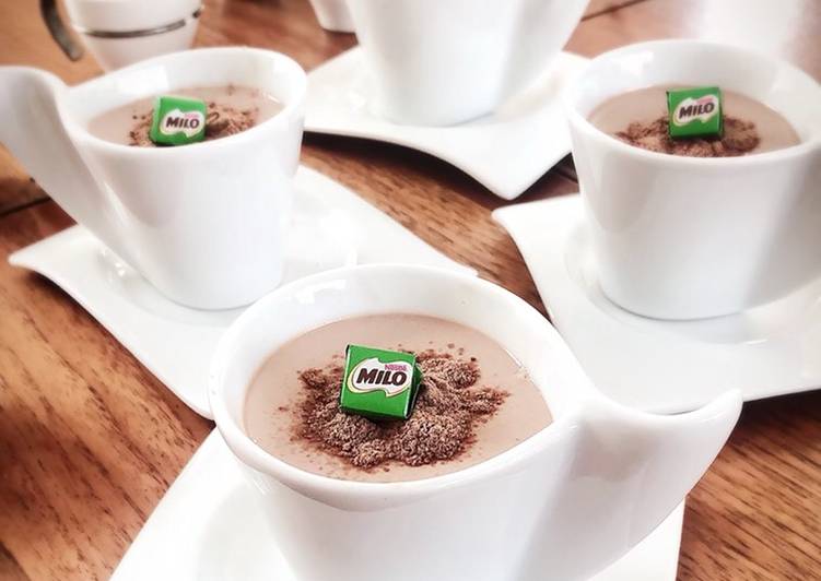 Soft Ice Milo Pudding