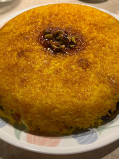 عکسی از دستور شیرازی پلو قالبی (ته چین مرغ و بادمجان) 🇮🇷🍆🍗