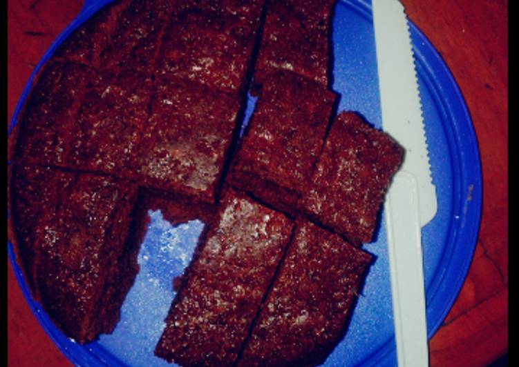 Brownise kukus (no mixer + no oven)