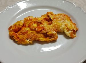 Foto principal de Huevos revueltos con ketchup