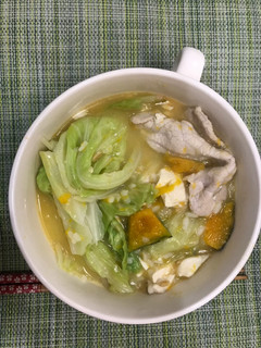 【Mon 小資特餐】南瓜蔬菜豬肉粥 的食譜成品照片