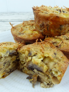 Foto principal de Magdalenas o Muffins de champiñones y queso
