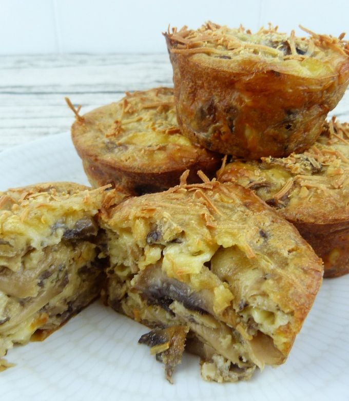 Foto principal de Magdalenas o Muffins de champiñones y queso