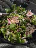 Salade de Mâche au Riz et Vinaigrette Sucrée-Salée