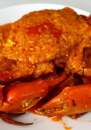 Hình của món Cua sốt ớt singapore - chilli crab.