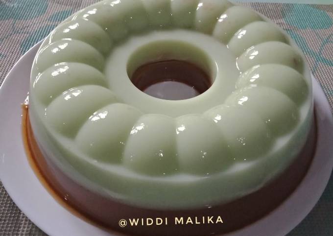 Puding choco melon