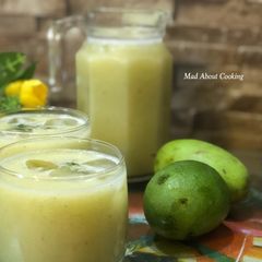 A picture of Aam Panna or Raw Green Mango Cooler – My Mom’s Recipe.